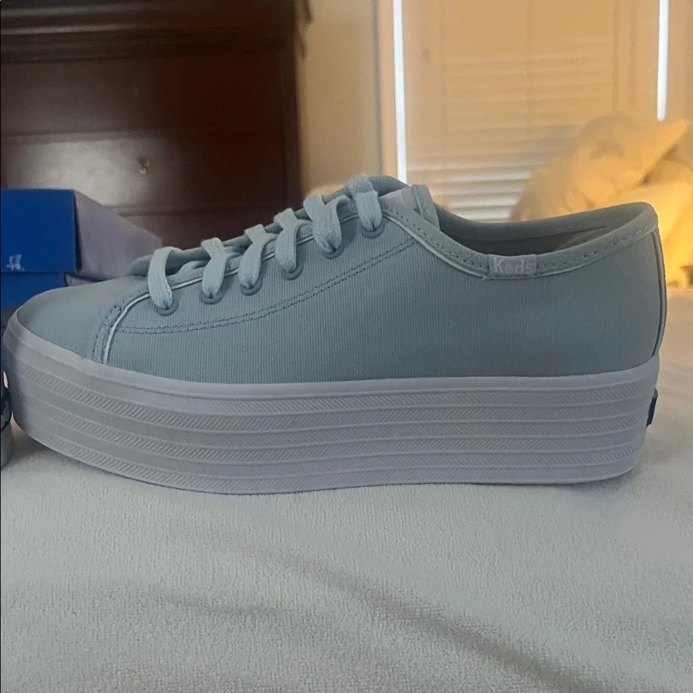 Keds Platform Sneakers in Soft Blue Brand New - Picture 7 of 8